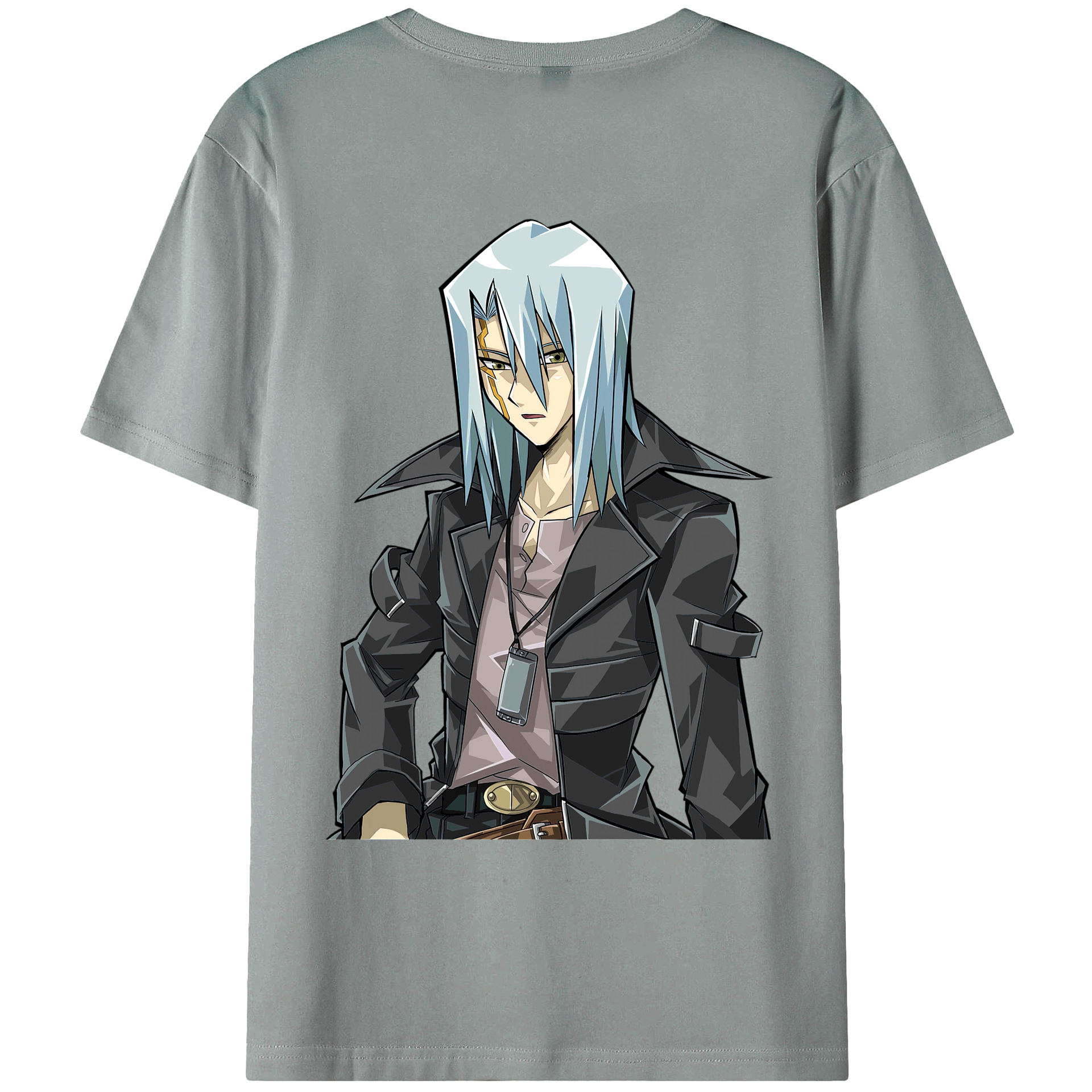 （画像用） 遊☆戯☆王 Yu-Gi-Oh! 綿100％ メンズ半袖Tシャツ（バックプリント） 通気性